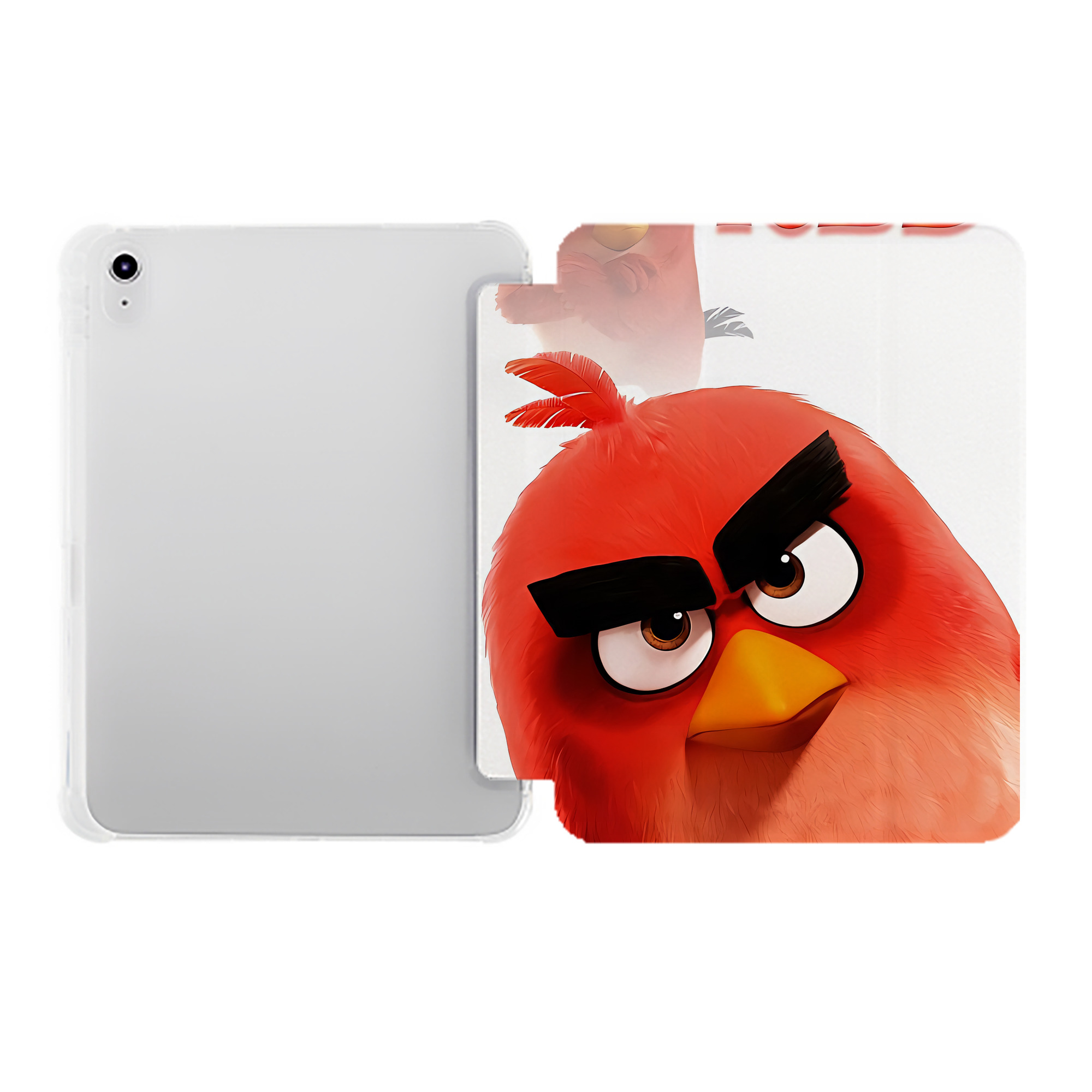 （画像用） Angry Birds アングリーバード IPad ケース ペン収納付き 三つ折りスタンド PUレザー×シリコン 対応機種9.5/10.5/10.9インチ